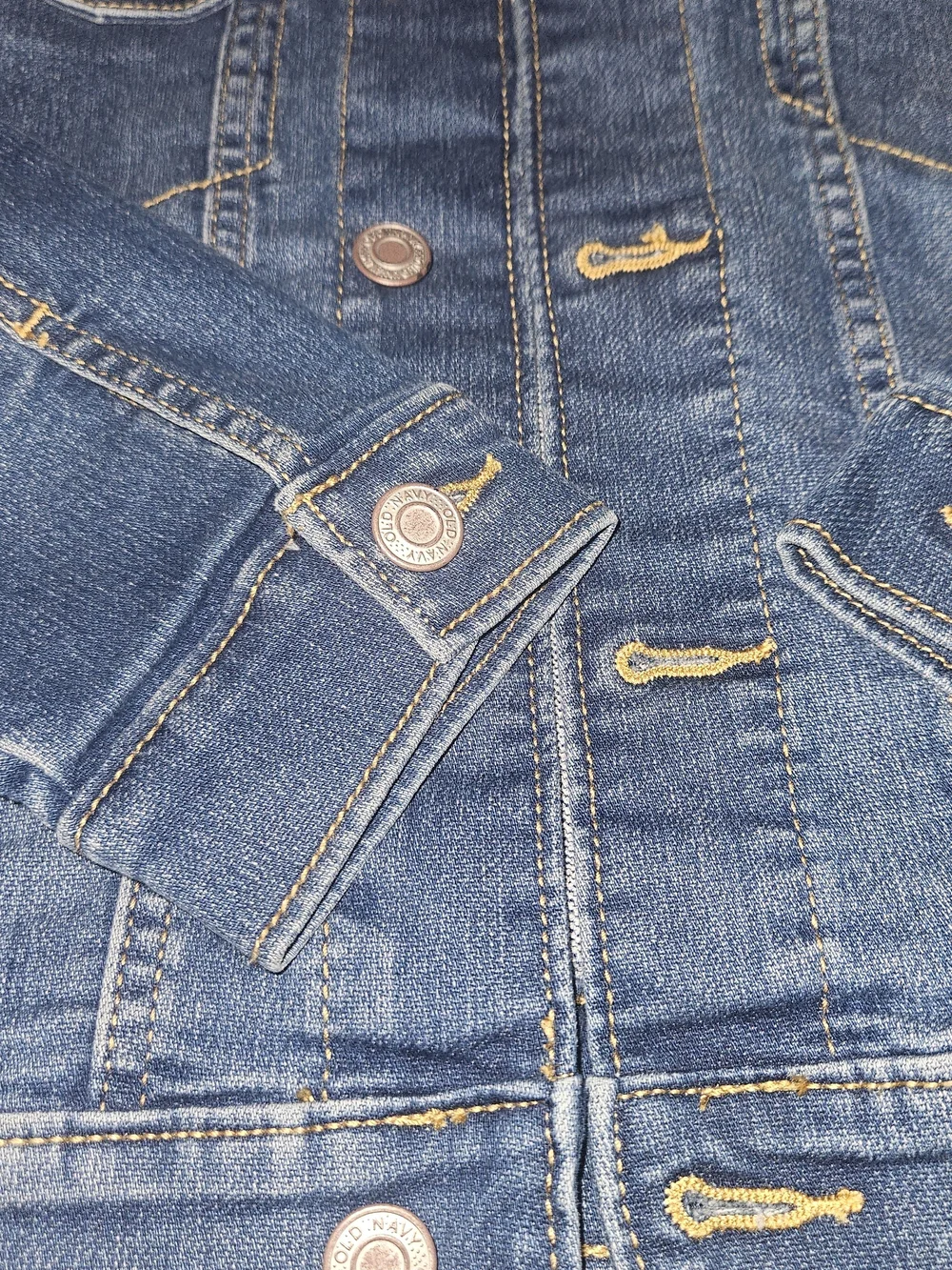 Old Navy Blue Kids Denim Jacket with Contrast Stitching